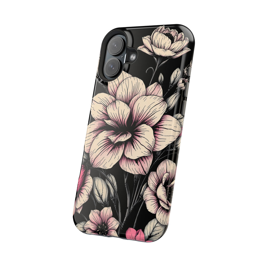 iPhone Floral Dark Academia Gothic Ink Slim Everyday Designer Case · iPhone Case