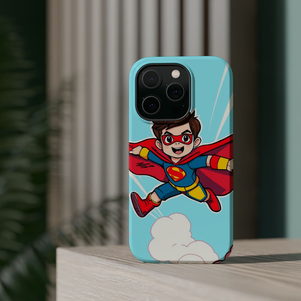 iPhone Kid Superhero Flying Kids Fun iPhone Phone Case Gift Slim · iPhone Case