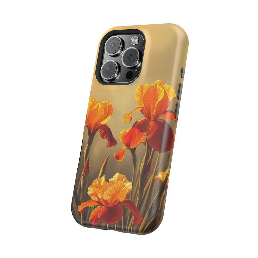 iPhone Iris Garden Gold Foil Luxury Slim Everyday Designer Case · iPhone Case