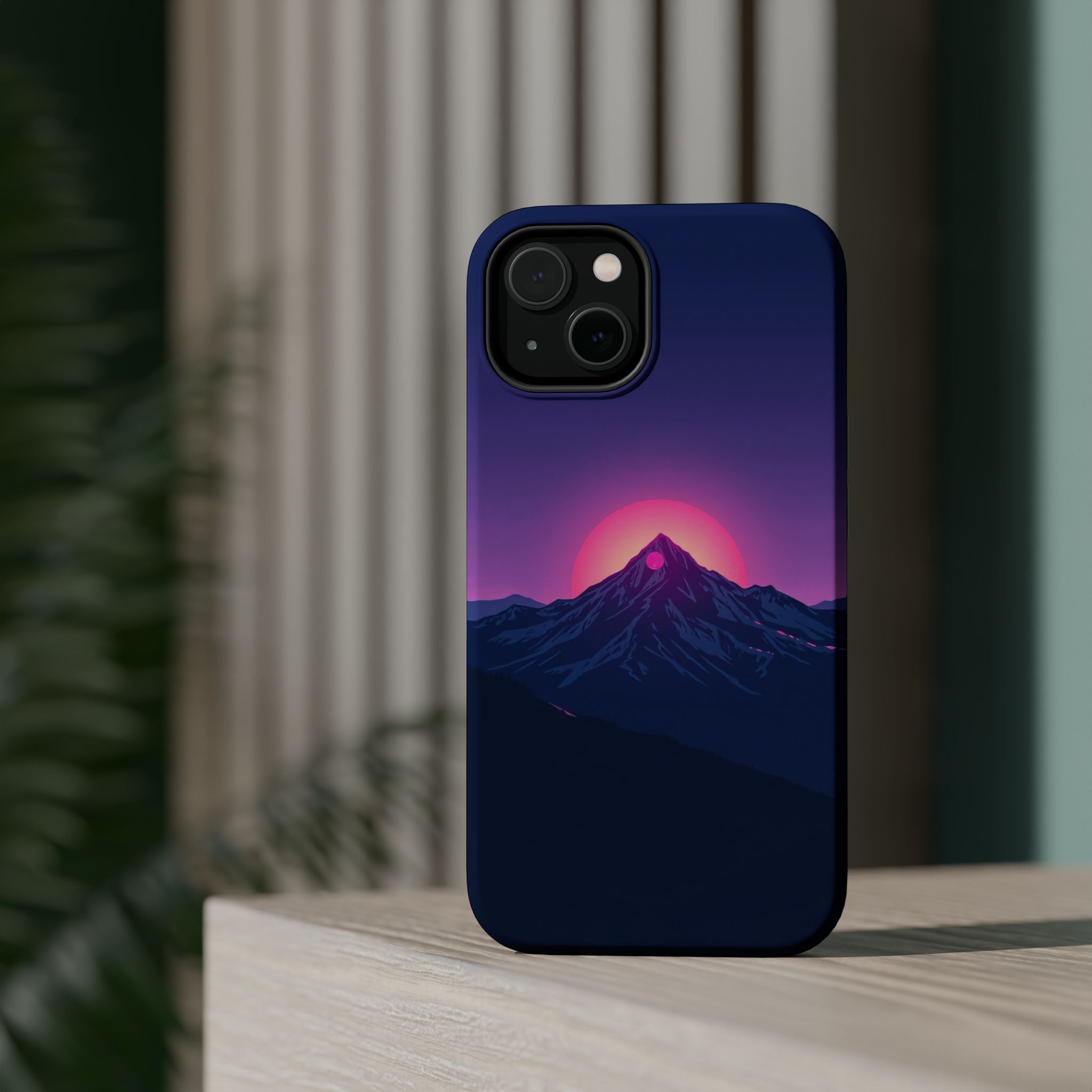 iPhone Mountain at Sunrise Electric Art Slim Everyday iPhone 15 · iPhone Case