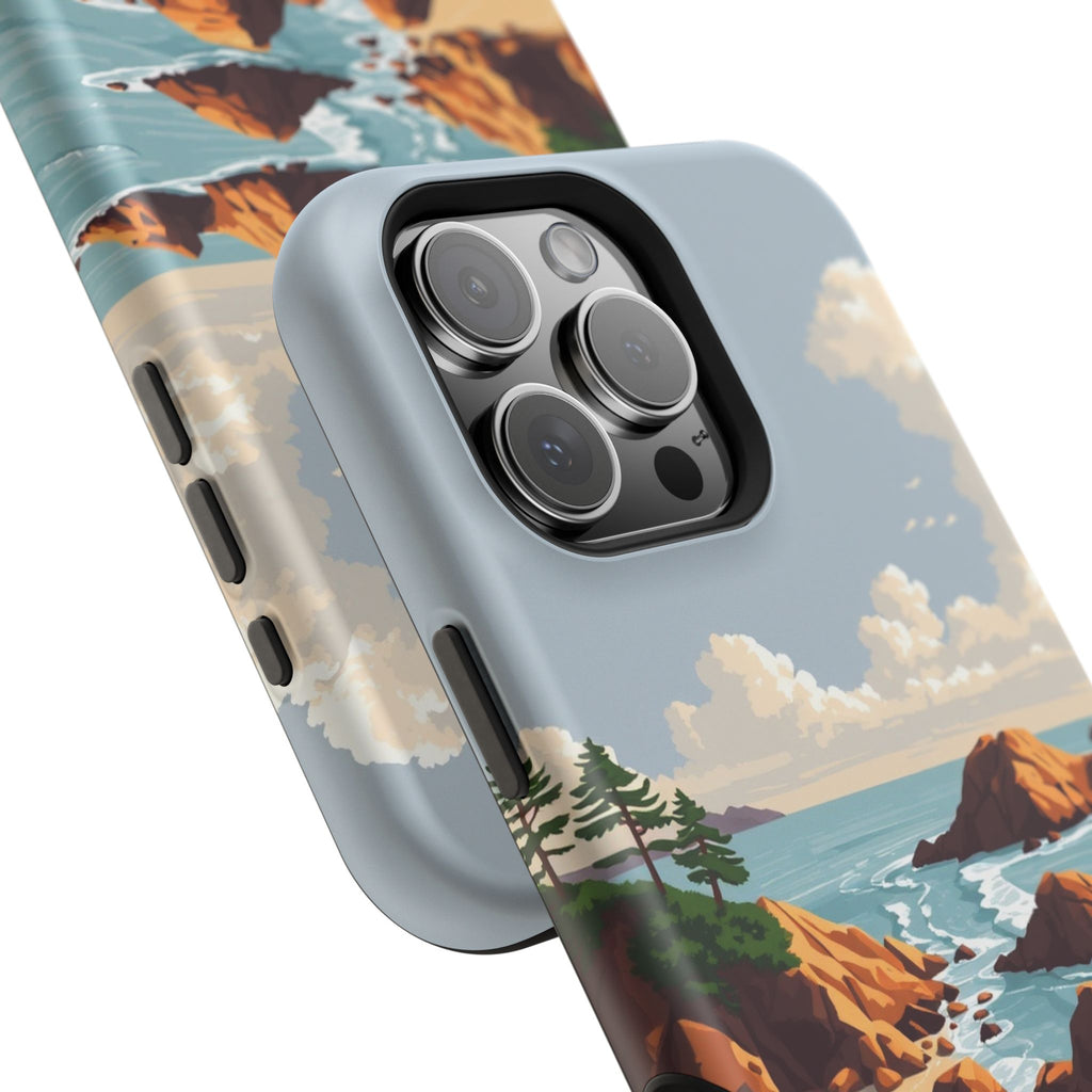 iPhone Mustard And Rust Pebble Beach Slim Everyday Designer Case · iPhone Case