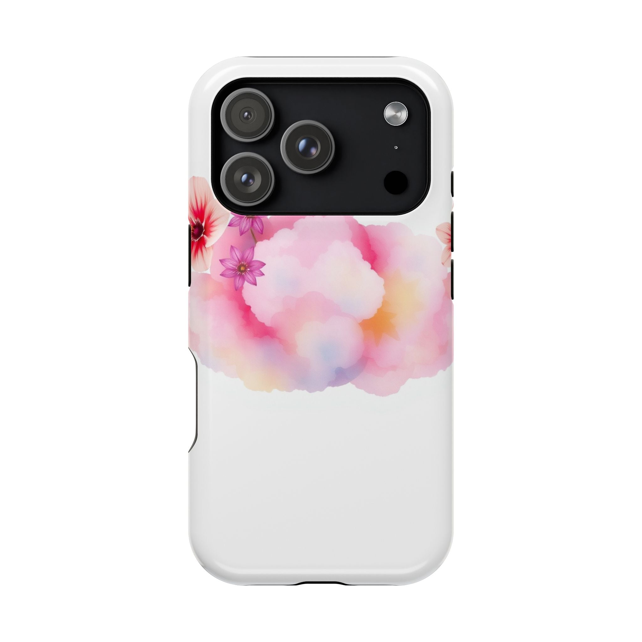 iPhone Pastel Floral Cloud Vibrant Watercolor Carry Case Slim Snap Case · iPhone
