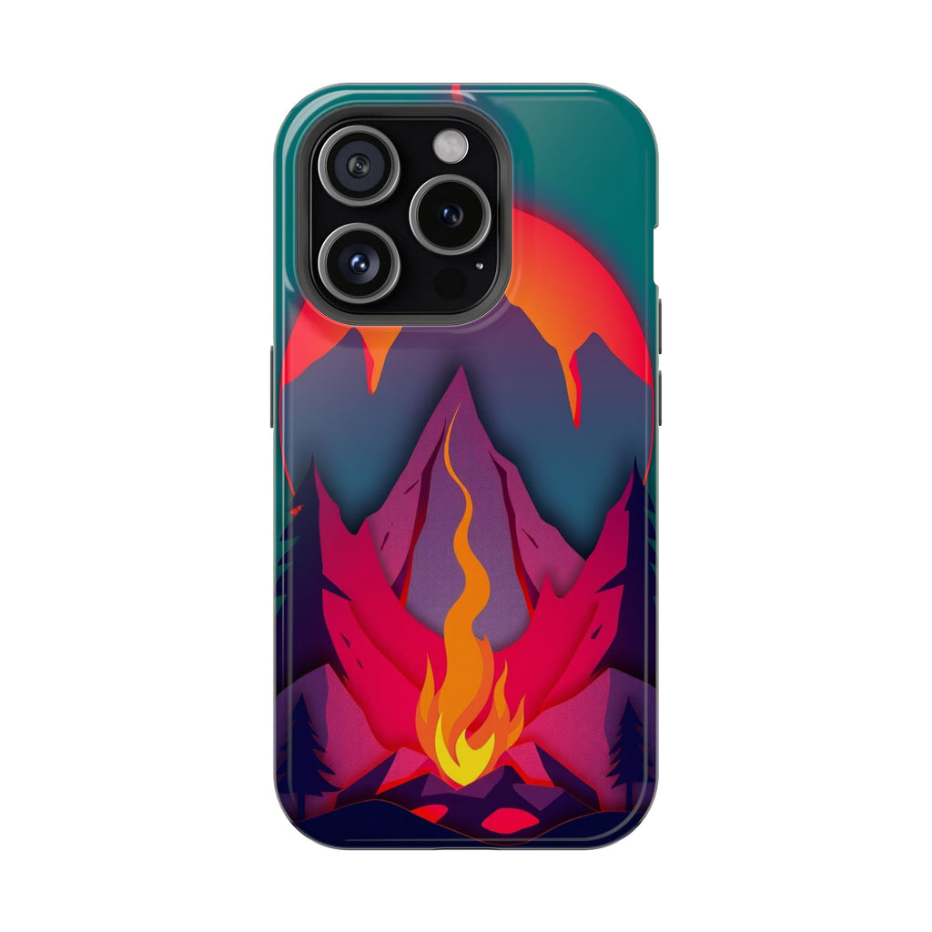iPhone Cyan And Magenta Wildfire Glow Slim Everyday iPhone 12 Designer · iPhone