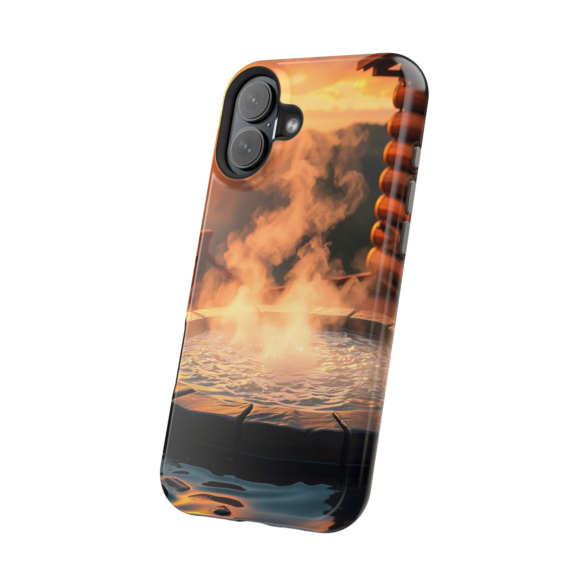 iPhone Hot Spring Steam Enchanted Art Slim Everyday Designer Case · iPhone Case