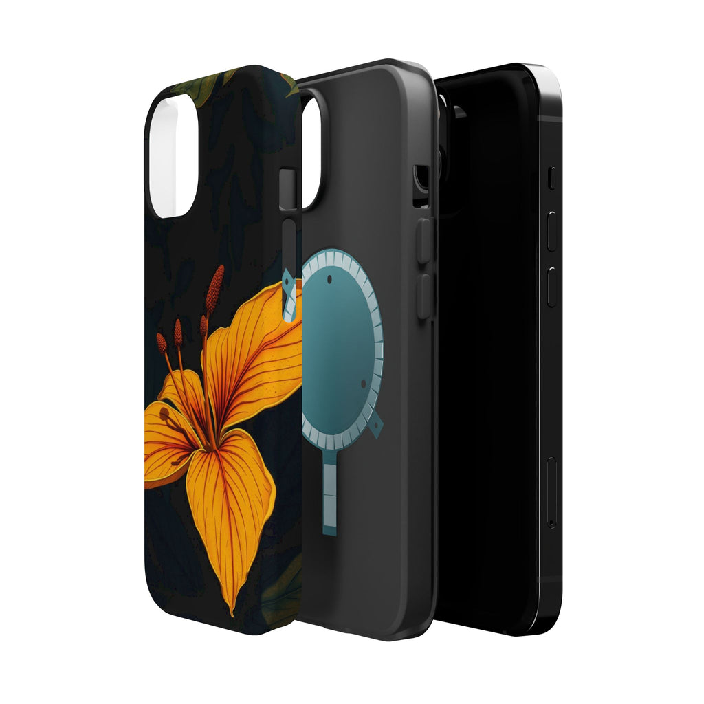 iPhone Earthy Tropical Bloom Design Artistic Everyday Cas Slim Snap Case · iPhon