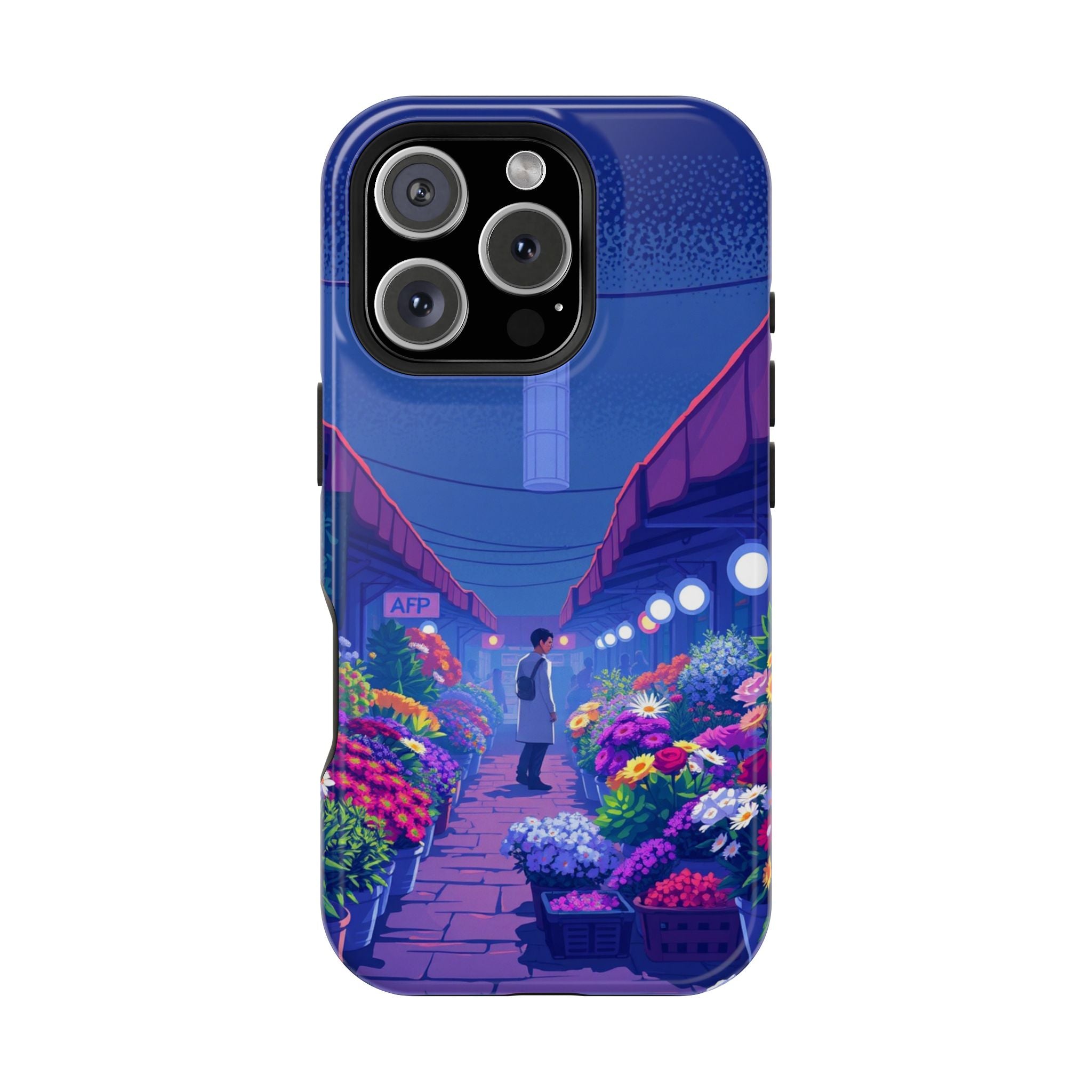 iPhone Flower Market Electric Art Bold Modern Everyday Snap Case · iPhone Case