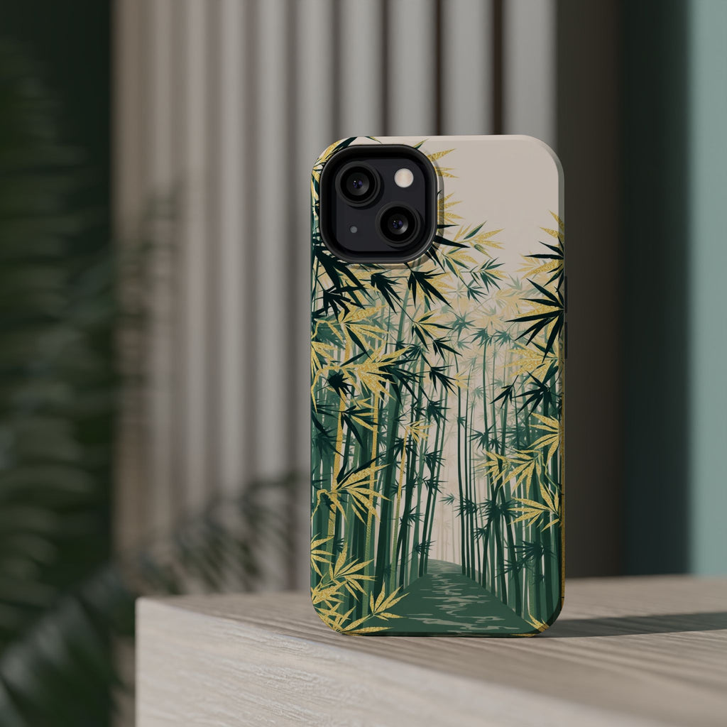 iPhone Serene Bamboo Grove Design Bold Modern Everyday Snap Case · iPhone Case
