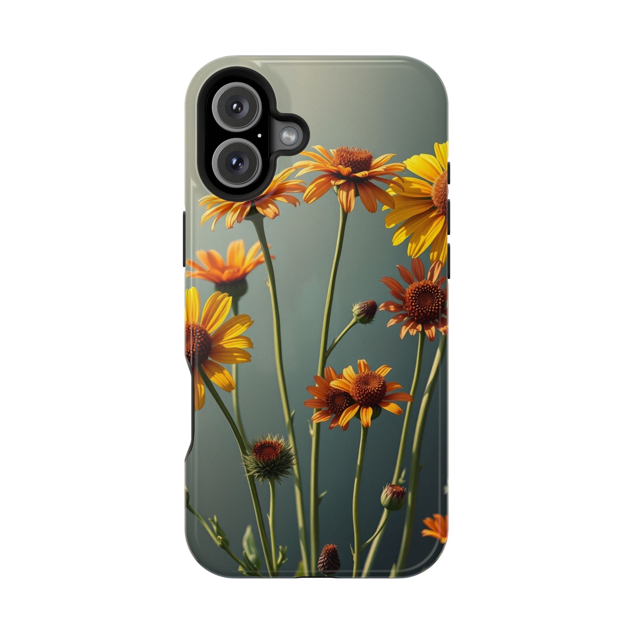 iPhone Mustard And Rust Wildflower Bunch Slim Everyday iPhone Designer · iPhone