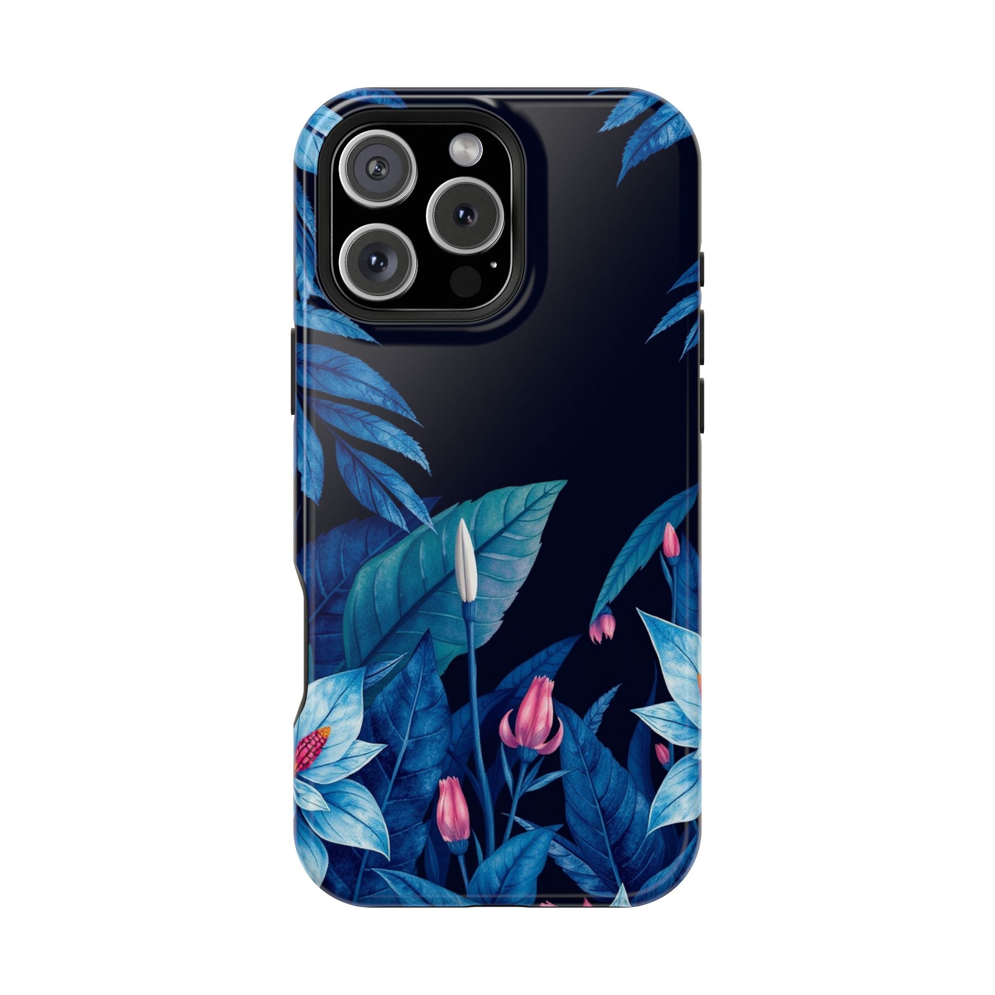 iPhone Serene Jungle Floral Design Clean Minimal Snap Cas Slim Snap Case · iPhon