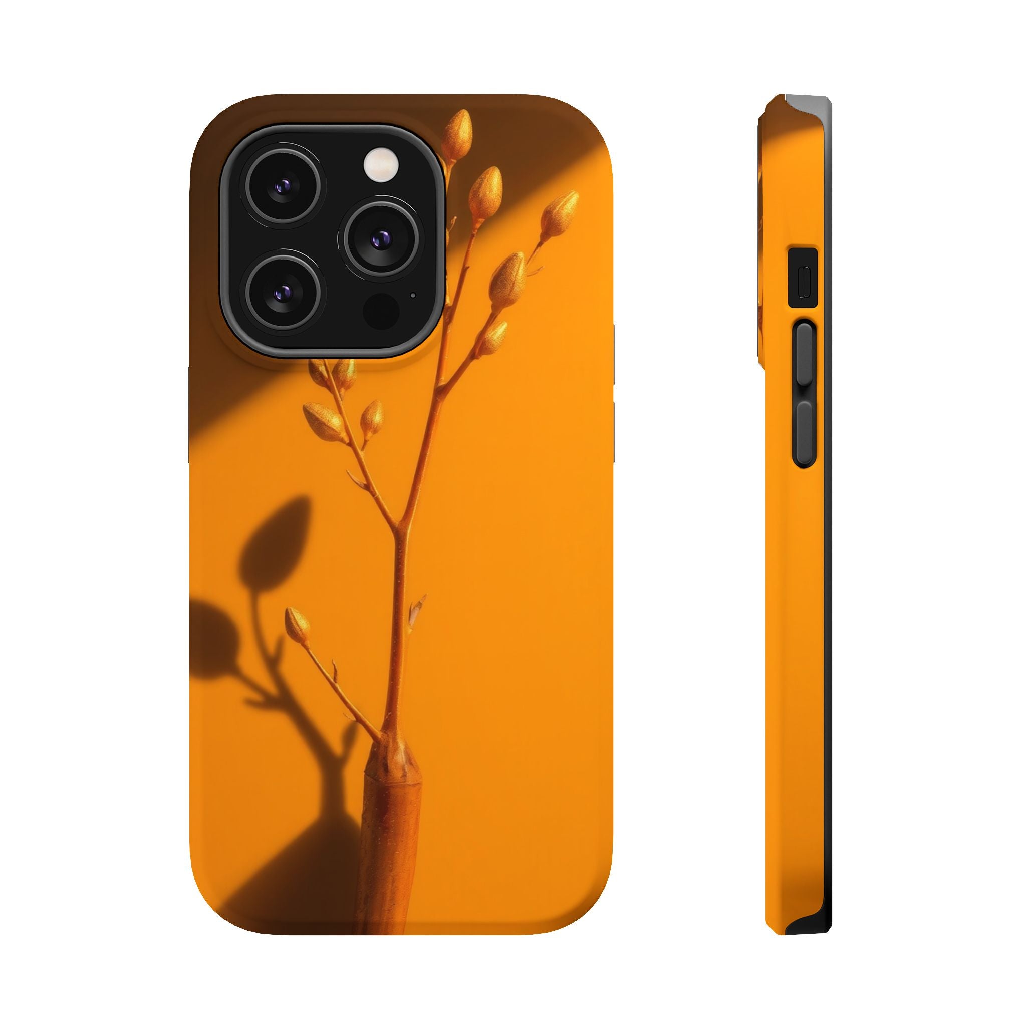 iPhone Mustard And Rust Minimalist Stem Slim Everyday iPhone Designer · iPhone C
