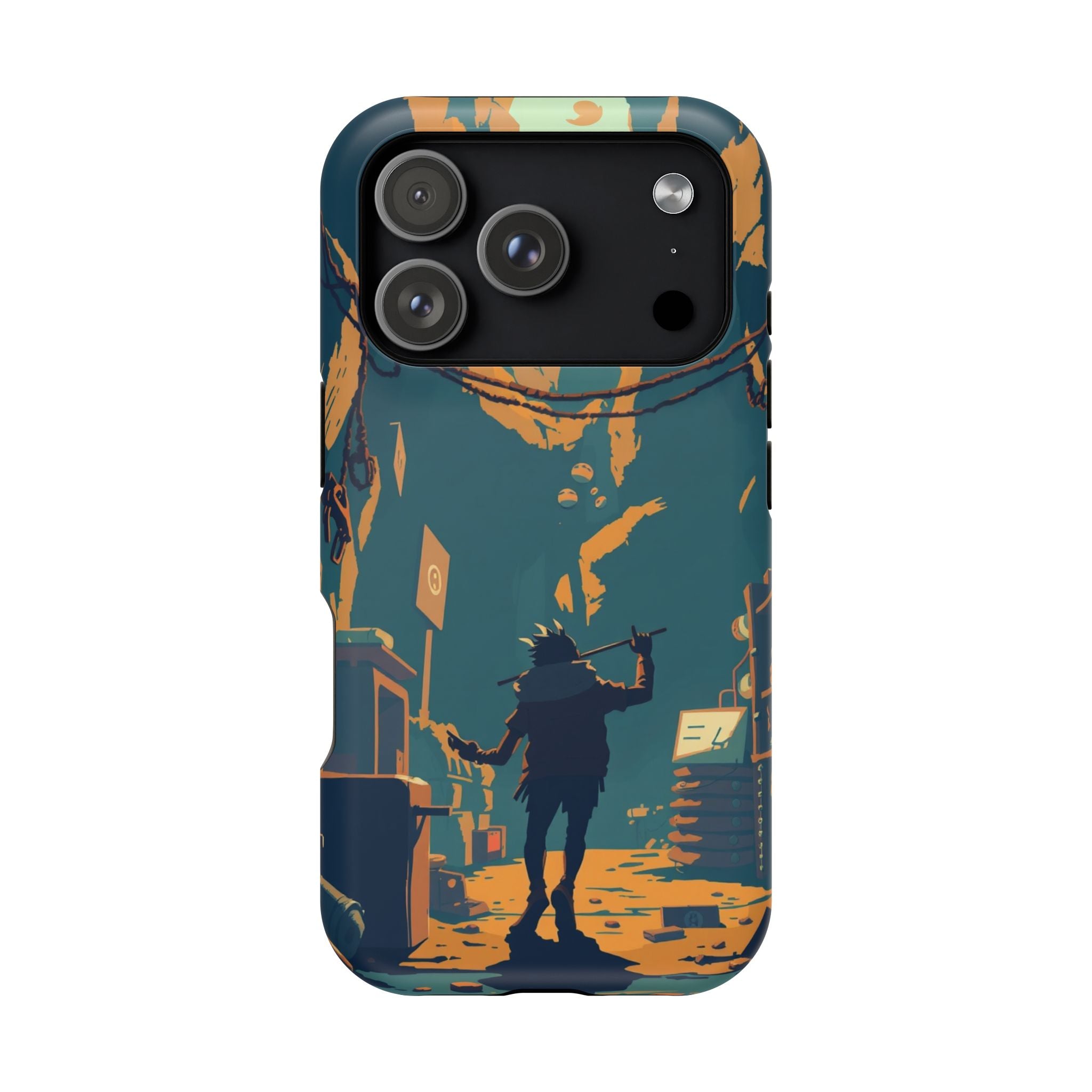 iPhone Mustard And Rust Unhinged in a Cute Way Soft Finish Everyday Case · iPhon