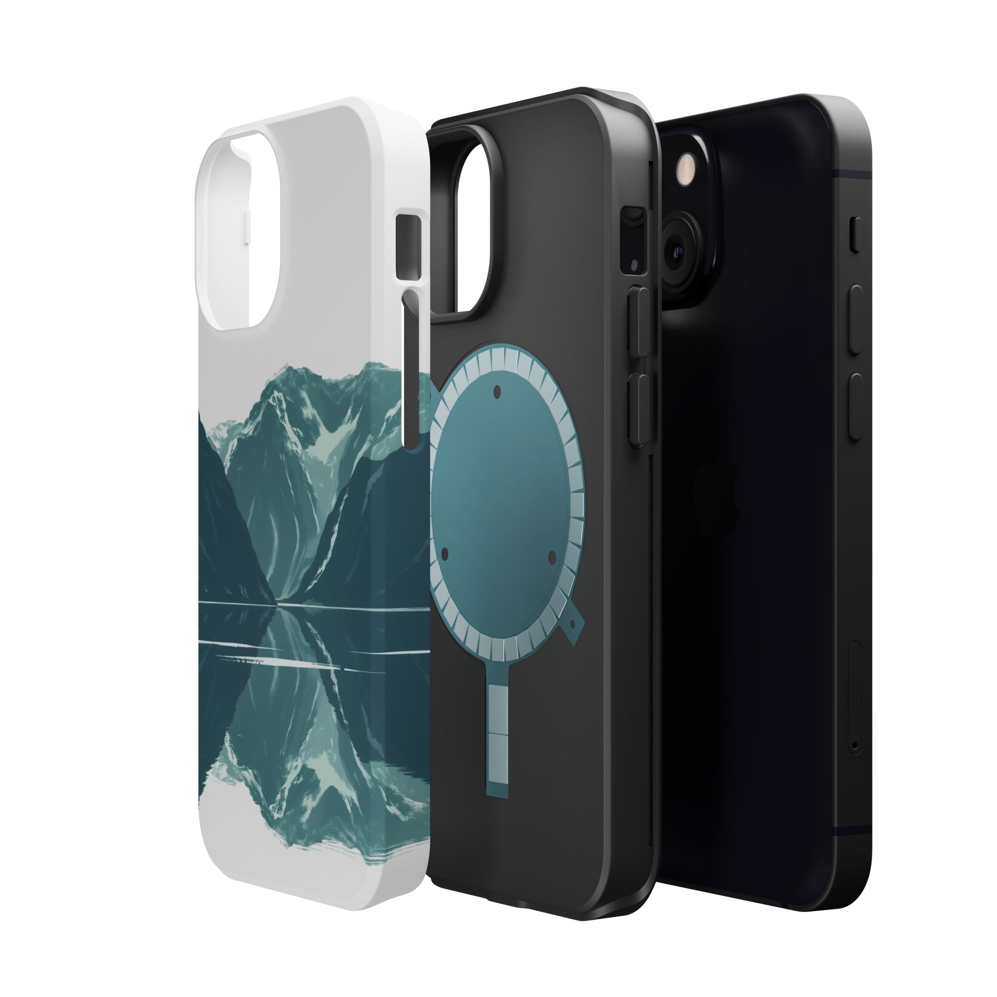iPhone Sage And Ivory Fjord Reflection Slim Everyday Designer Case · iPhone Case