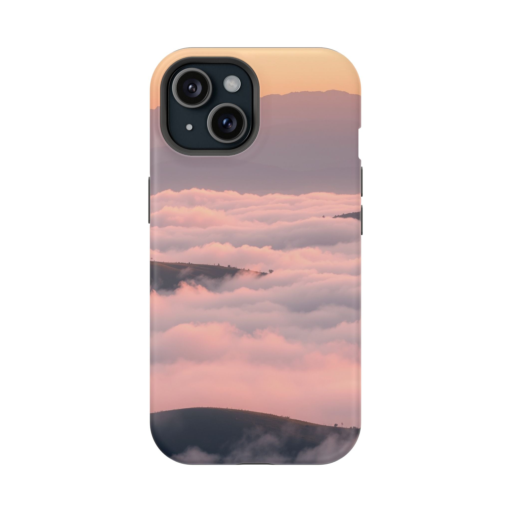 iPhone Fog Rolling Over Hills Grunge Distressed Soft iPhone Finish · iPhone Case