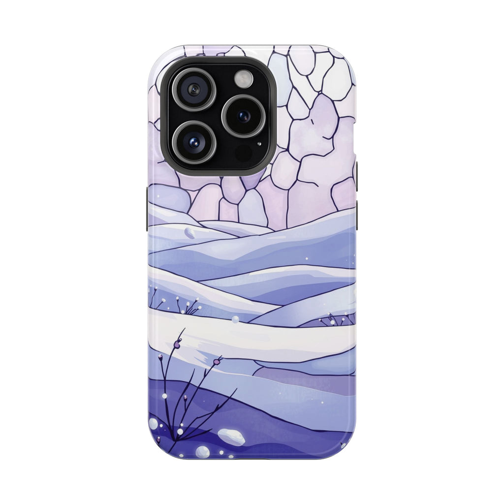 iPhone Snow Field Electric Art 11 Bold Modern Everyday Snap Case · iPhone Case