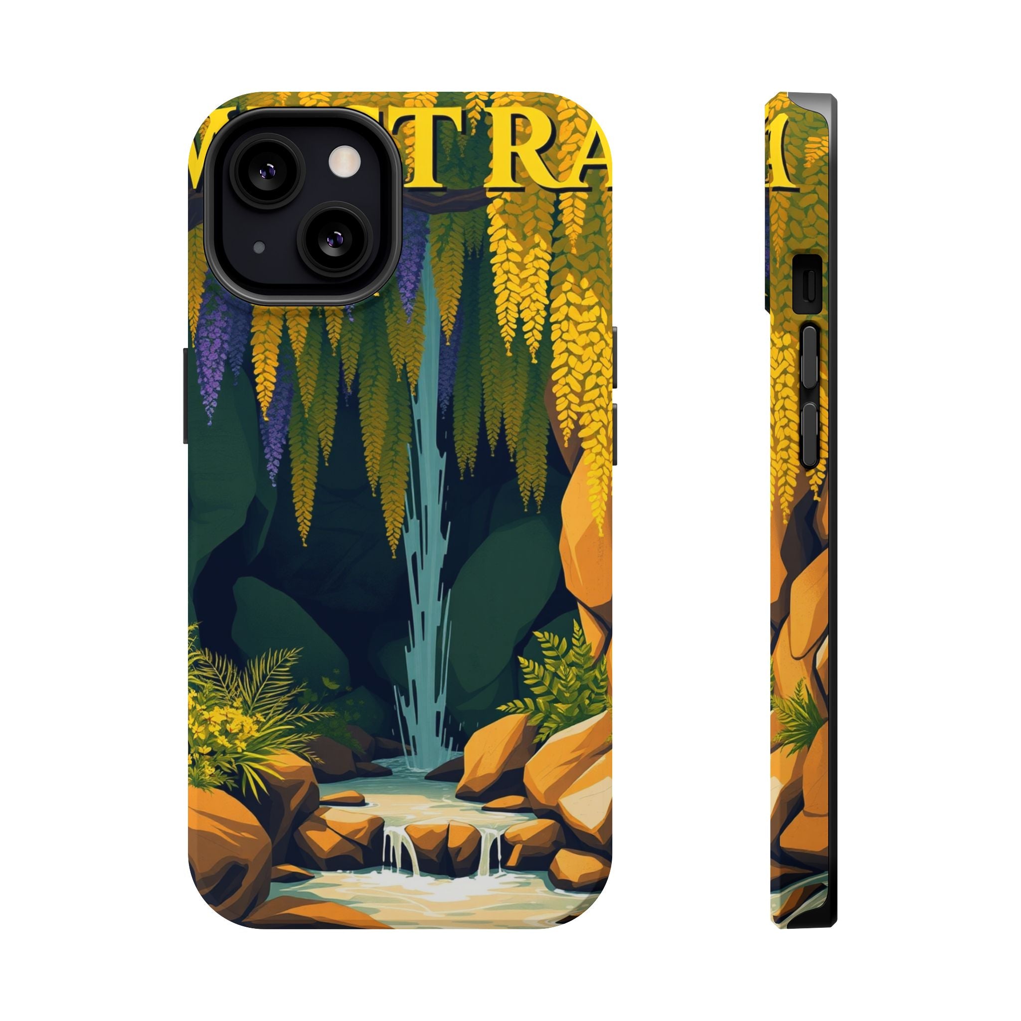 iPhone Wisteria Cascade Vintage Retro Poster Slim iPhone Everyday · iPhone Case