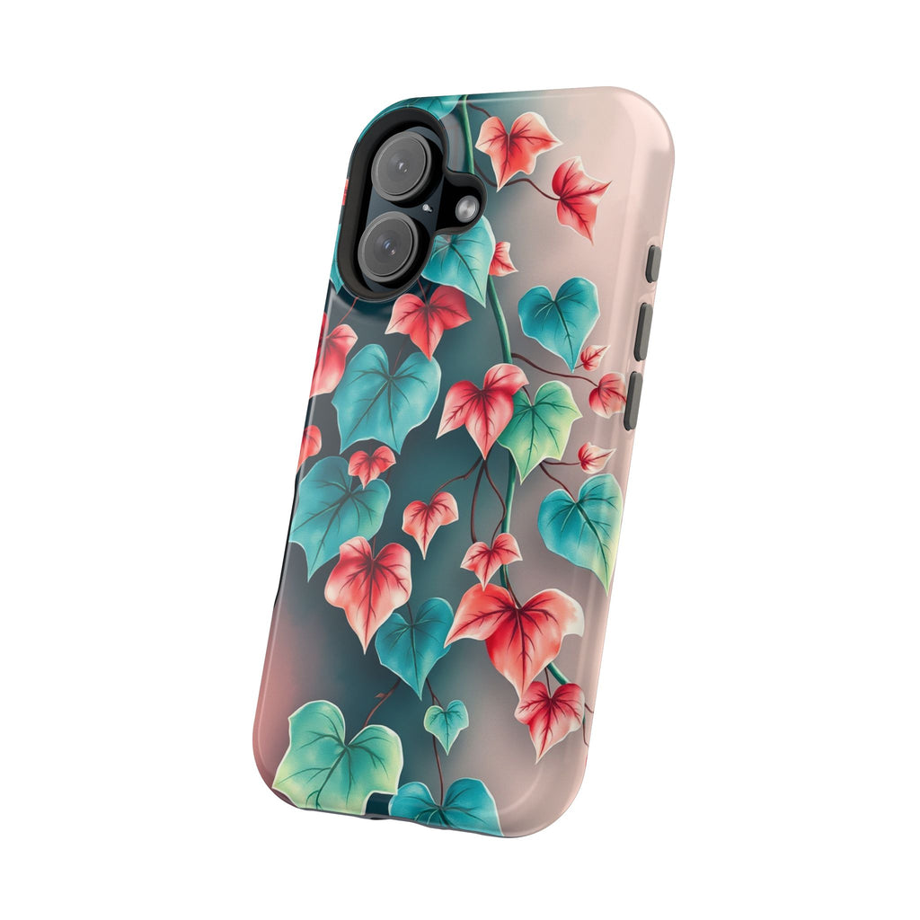 iPhone Art Nouveau Vine Teal And Coral Slim Snap Case · iPhone Case