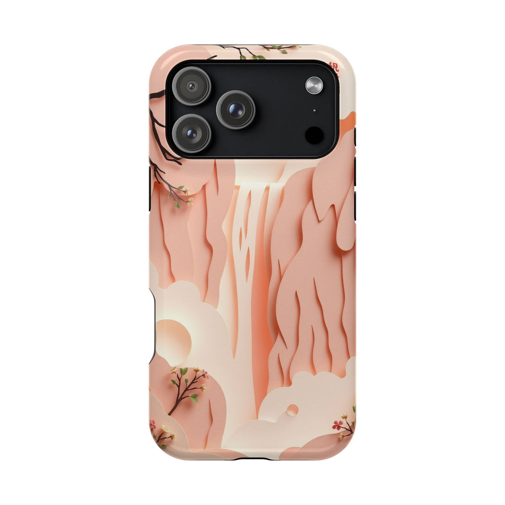 iPhone Waterfall Mist Electric Art Bold Modern Everyday Snap Case · iPhone Case