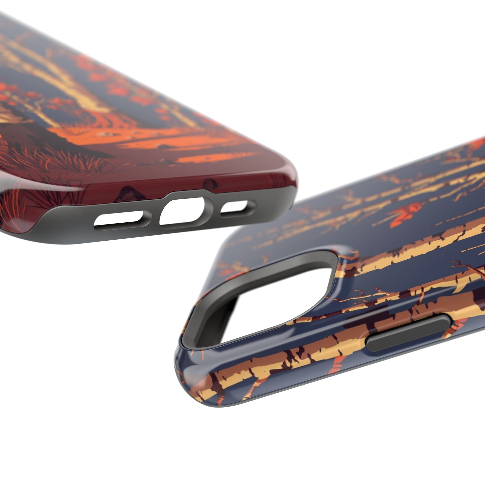iPhone Birch Grove Pixel Art -Bit Bold Modern Everyday Snap Case · iPhone Case
