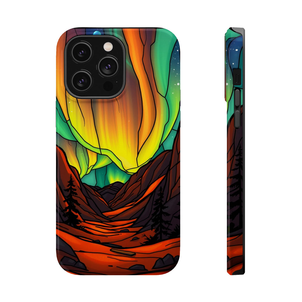 iPhone Vibrant Northern Lights Design Slim Everyday Designer Case · iPhone Case