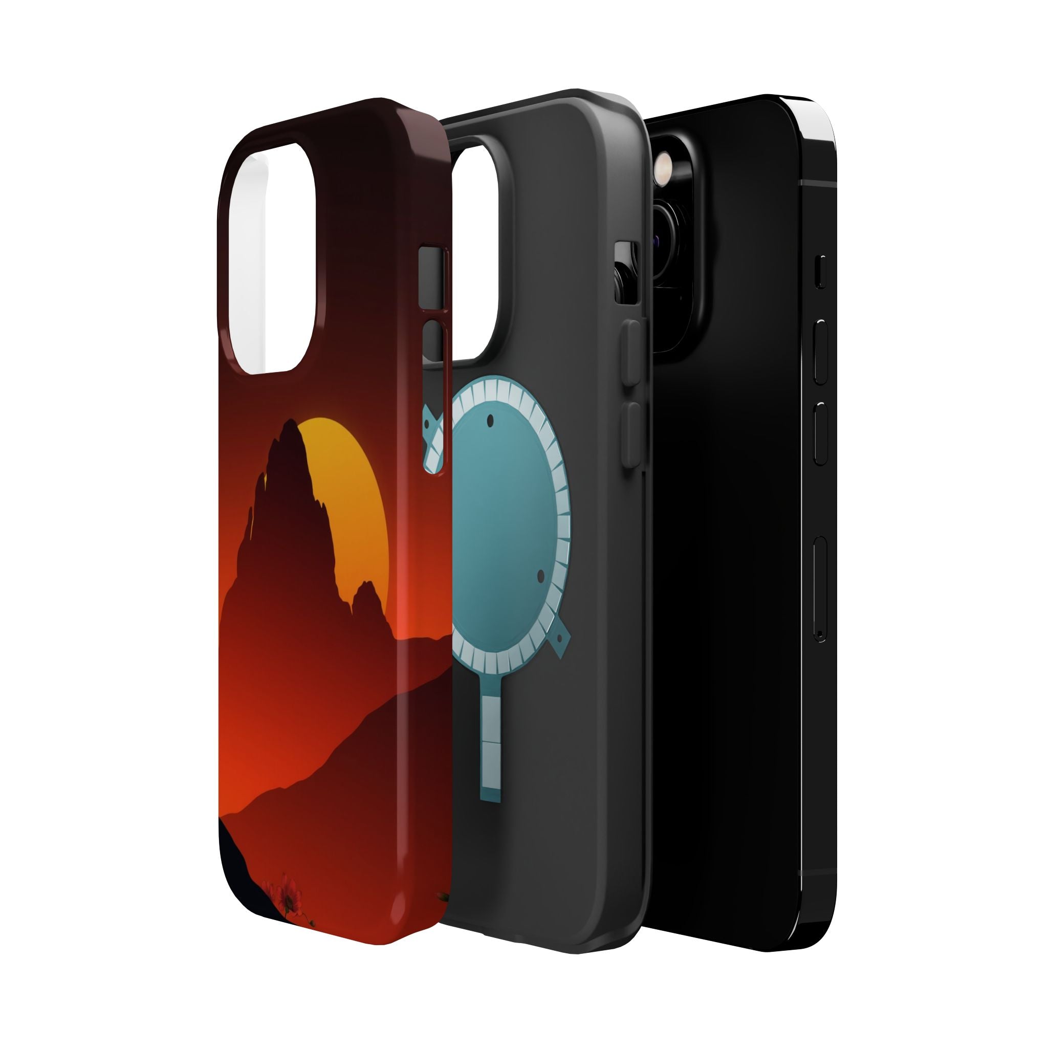 iPhone Sunset Amber And Peach Gradient Bloom Slim iPhone Everyday · iPhone Case
