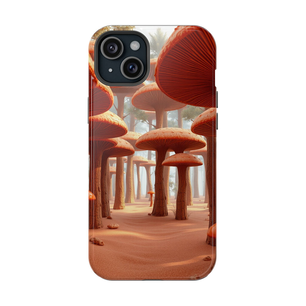 iPhone Mushroom Forest 3D Digital Bold Modern Everyday Snap Case · iPhone Case
