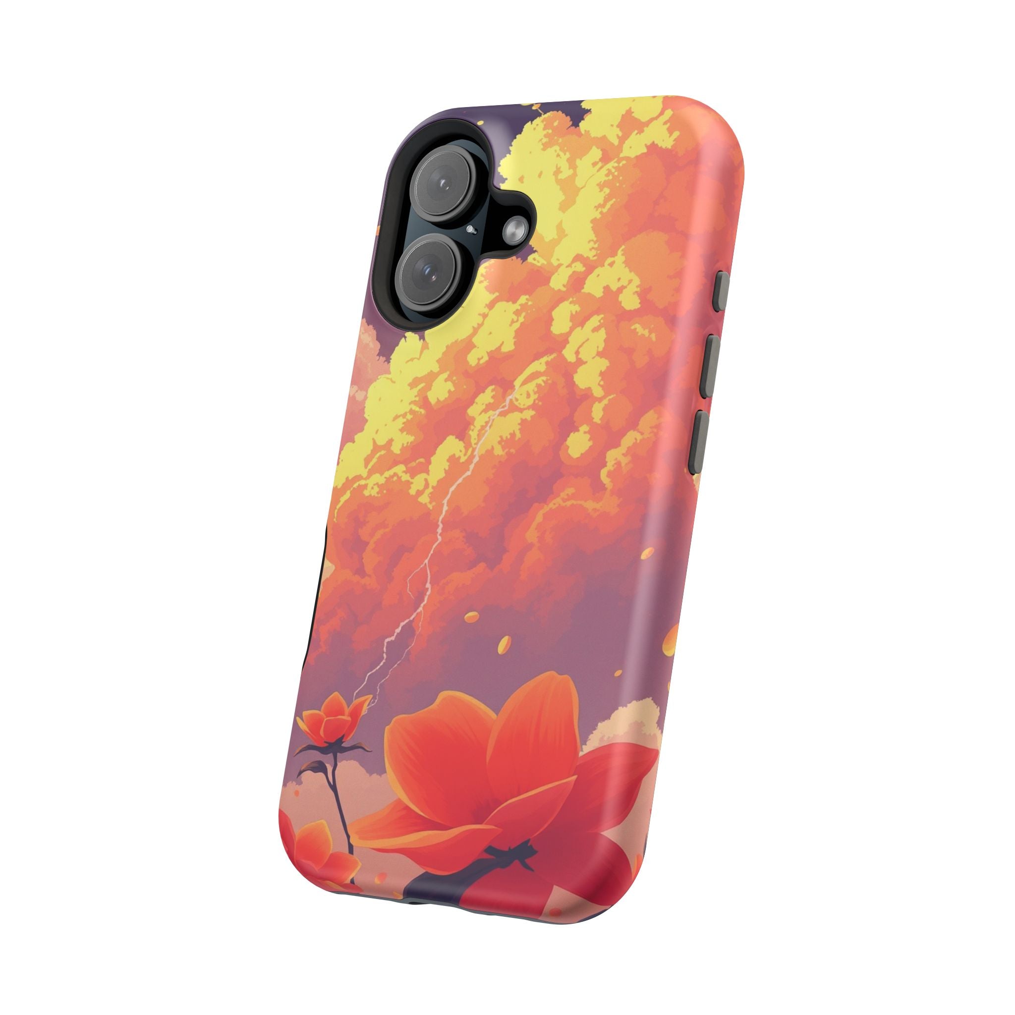 iPhone Sunset Amber And Peach Petal Storm Slim iPhone Everyday Designer · iPhone