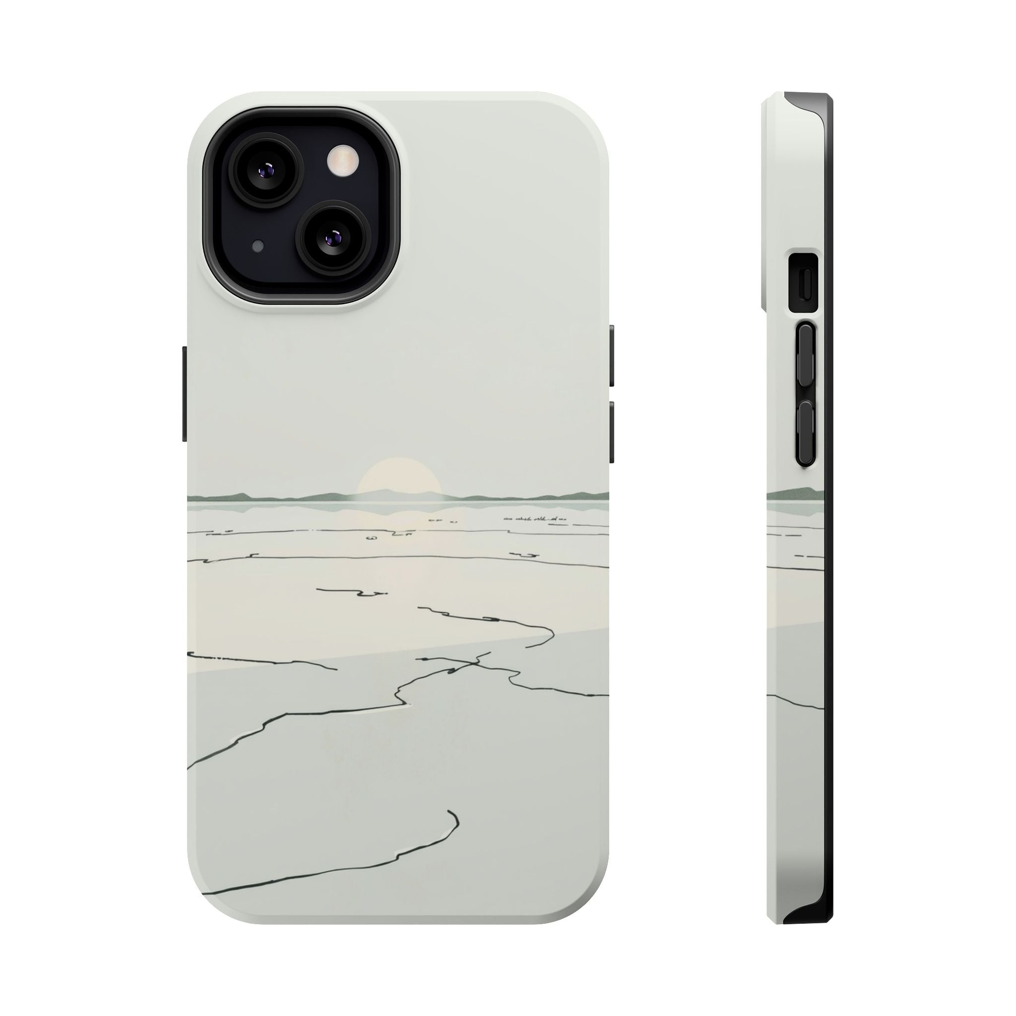 iPhone Dreamy Salt Flat Mirror Design Slim Everyday Designer Case · iPhone Case