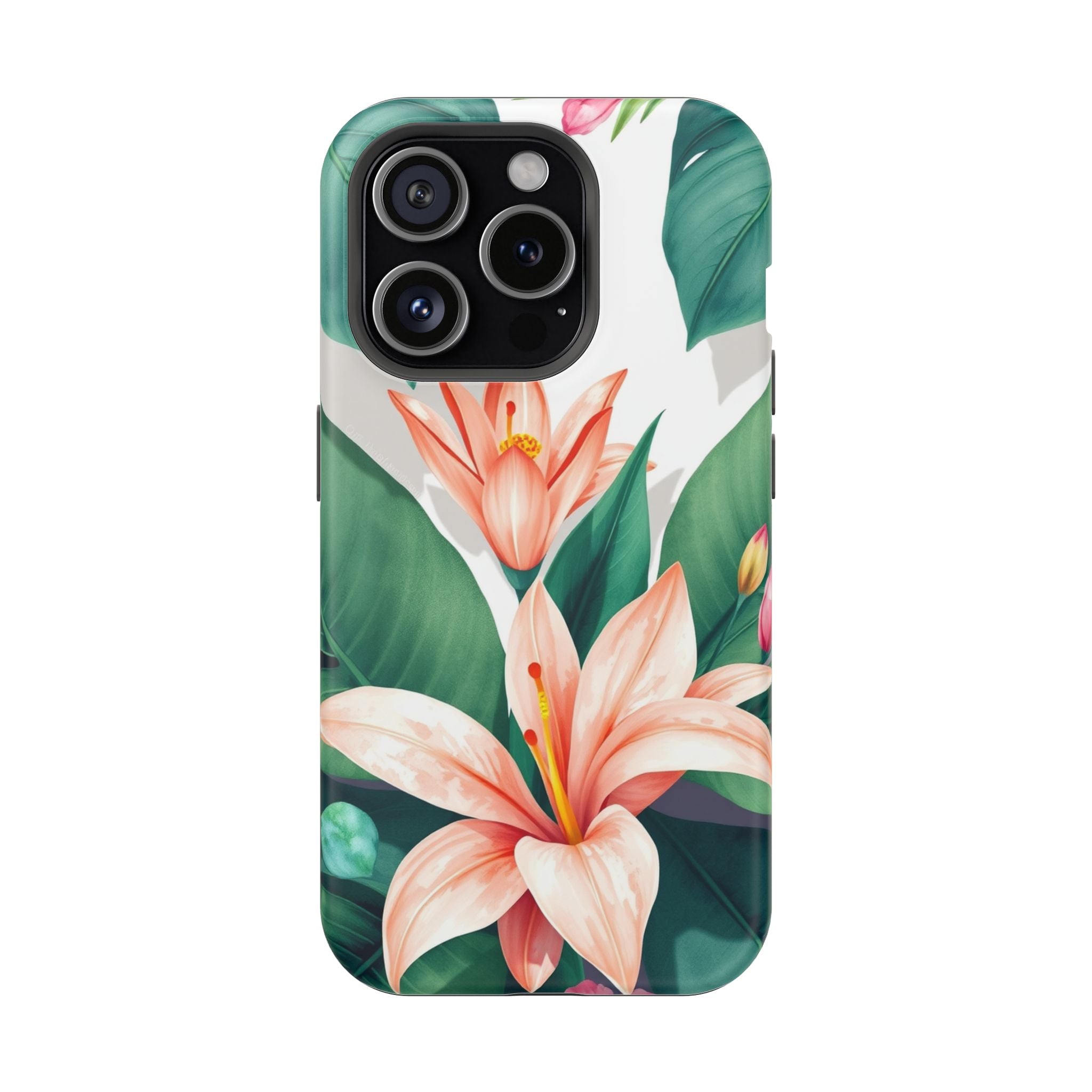 iPhone Tropical Bloom Sage And Ivory Slim Snap Case Gal · iPhone Case