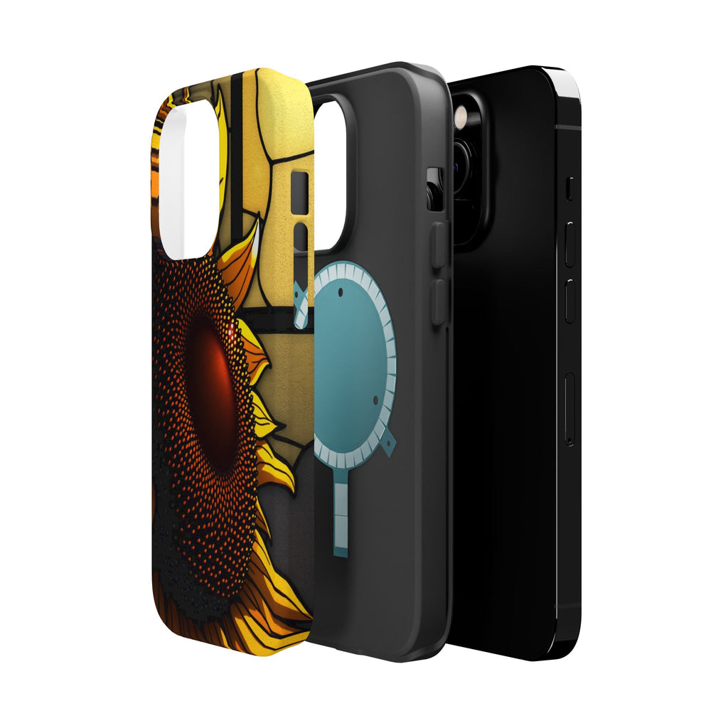 iPhone Sunflower Pop Stained Glass Bold Modern Everyday Snap Case · iPhone Case