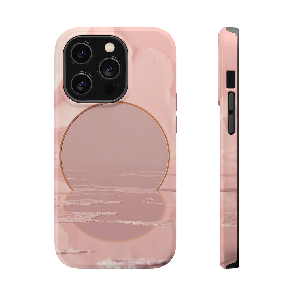 iPhone Serene Salt Flat Mirror Design Slim Everyday Designer Case · iPhone Case