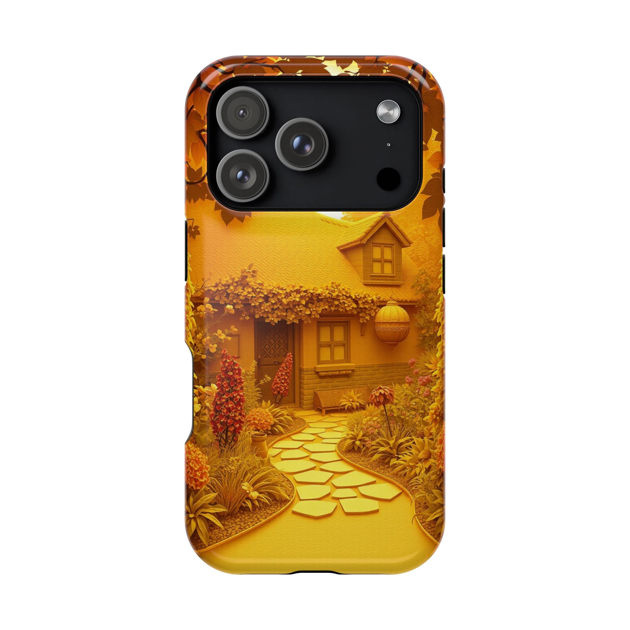iPhone Vibrant Cottage Garden Design Slim Everyday Designer Case · iPhone Case