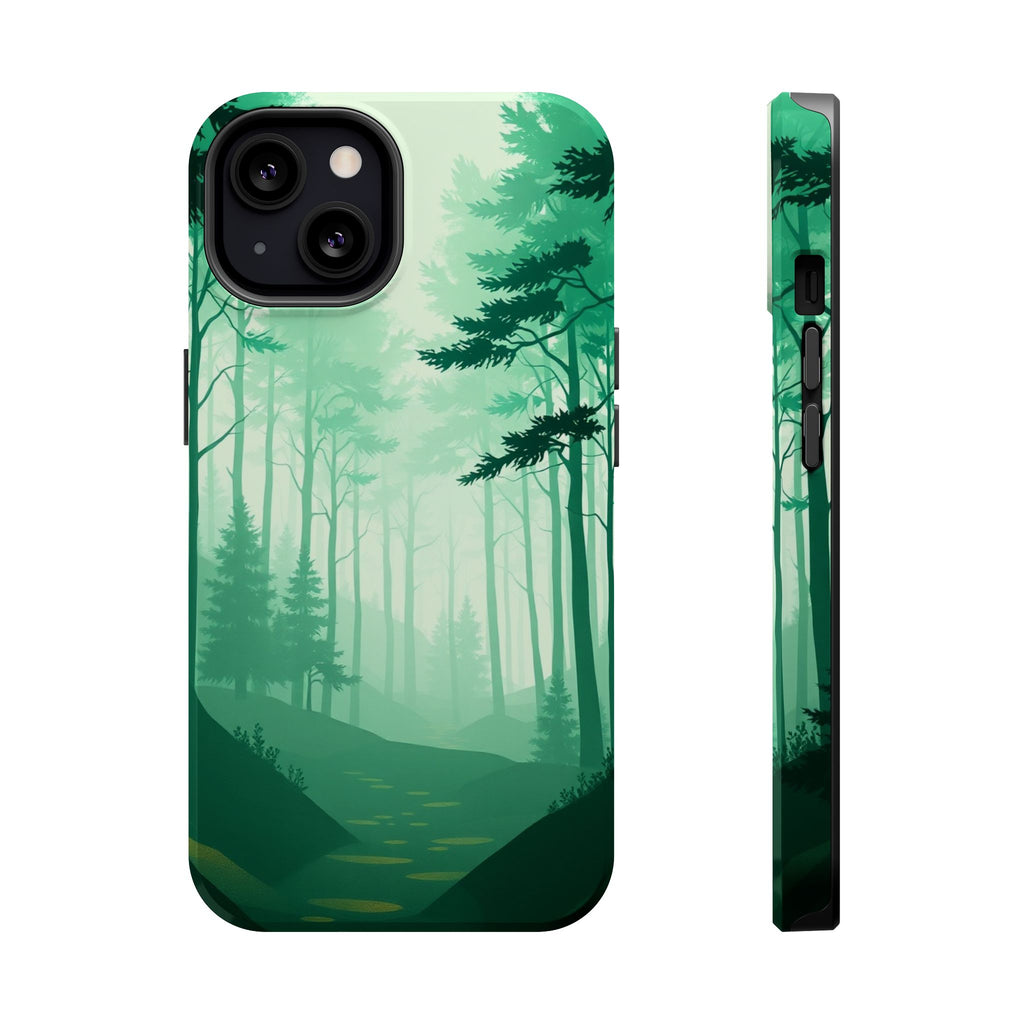 iPhone Earthy Misty Forest Path Design Slim Everyday Designer Case · iPhone Case