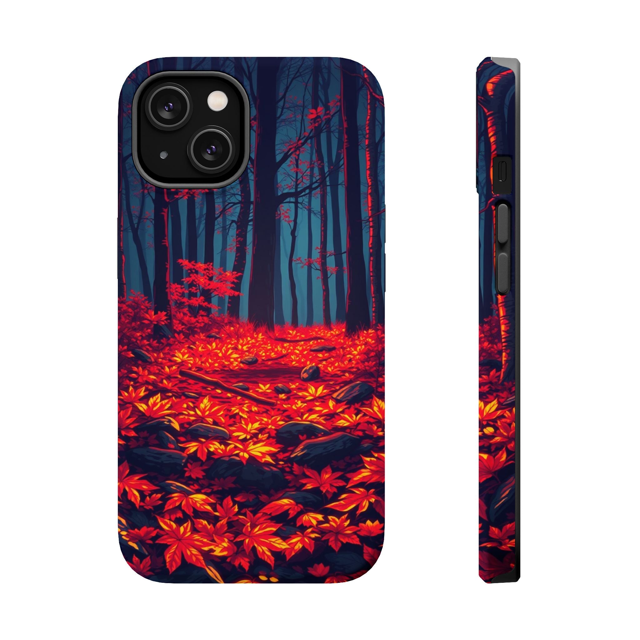 iPhone Black And Crimson Autumn Forest Floor Slim iPhone Everyday · iPhone Case