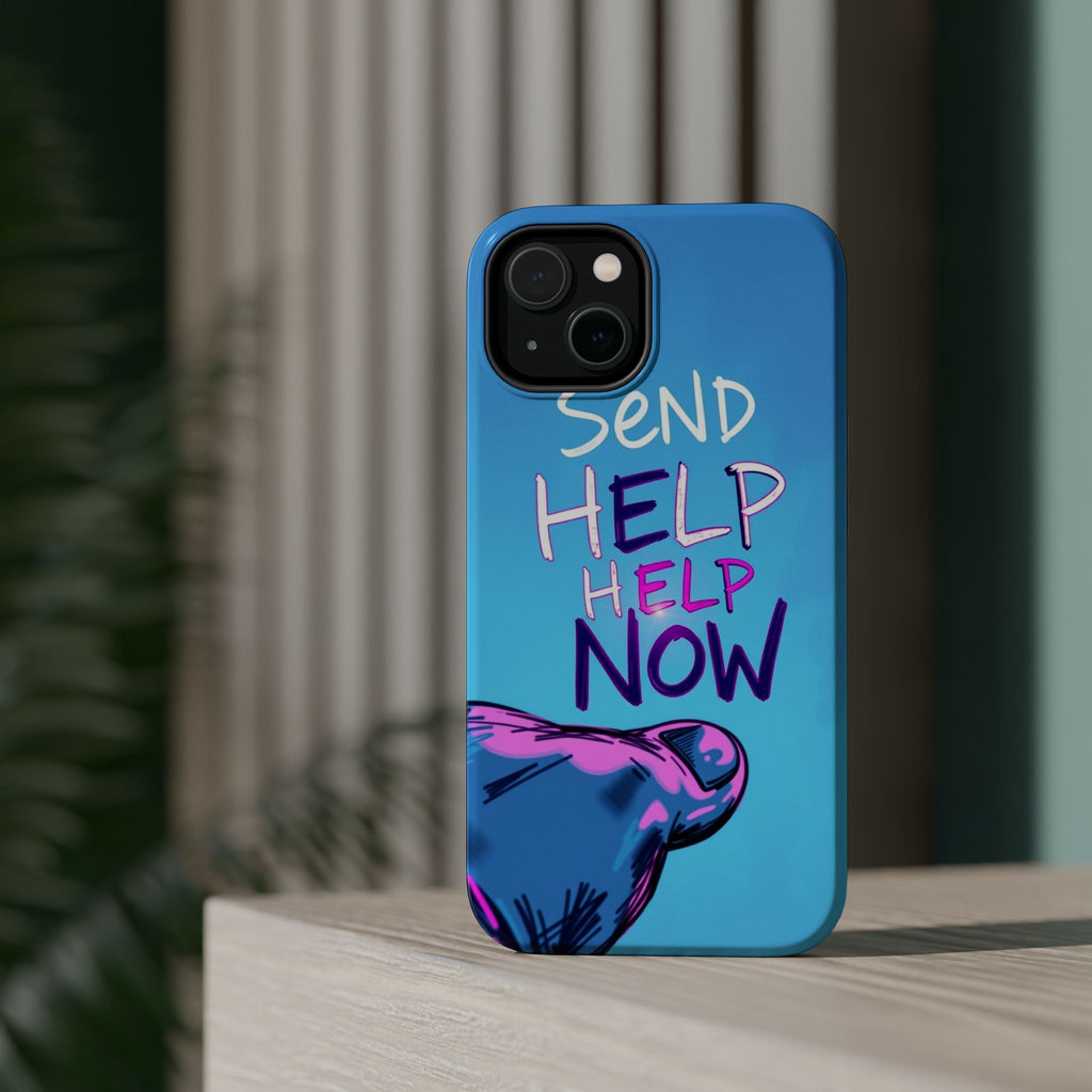 iPhone Radiant Send Help Now Design Slim Everyday Designer Case · iPhone Case