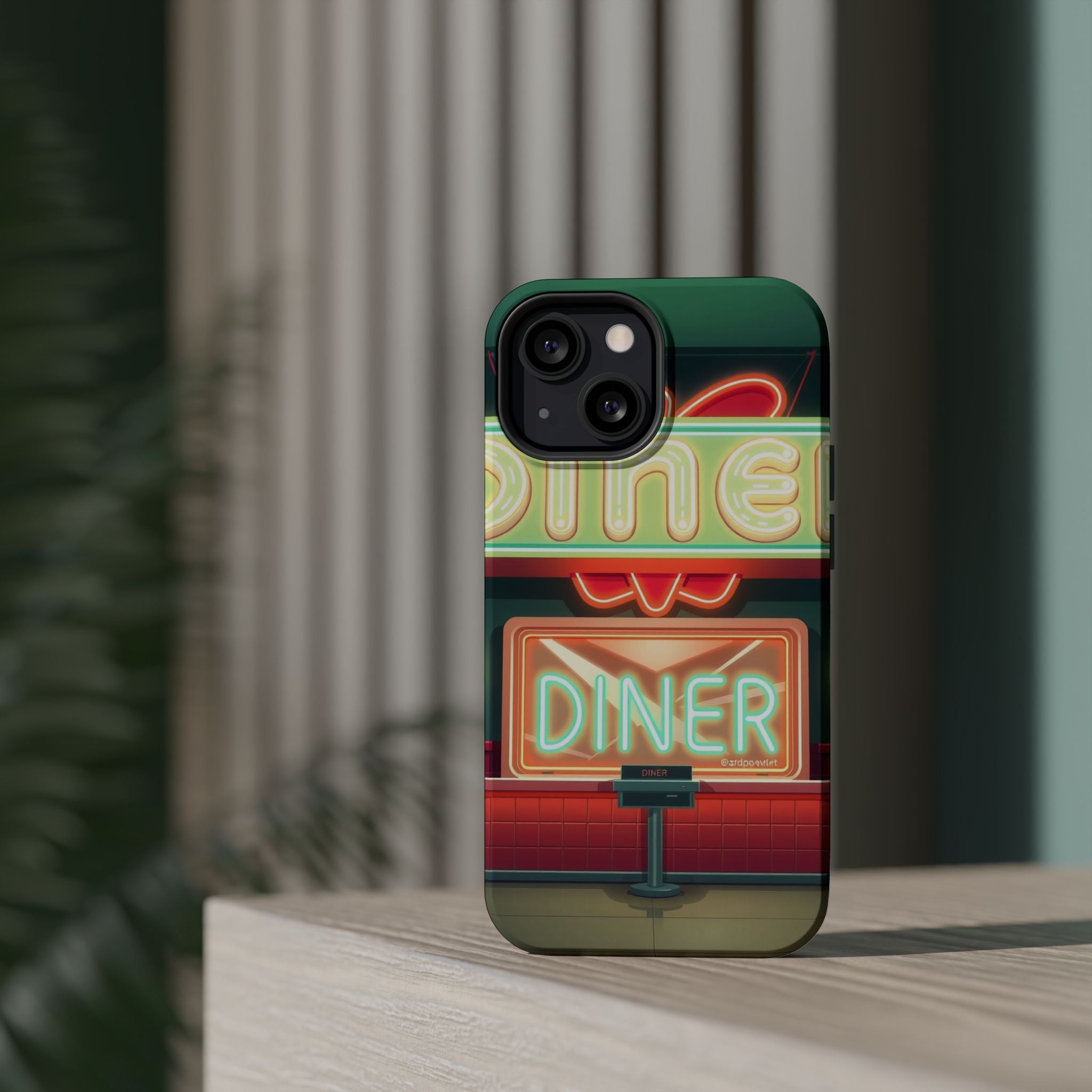 iPhone Neon Diner Sign Mystic Art Bold Modern Everyday Snap Case · iPhone Case