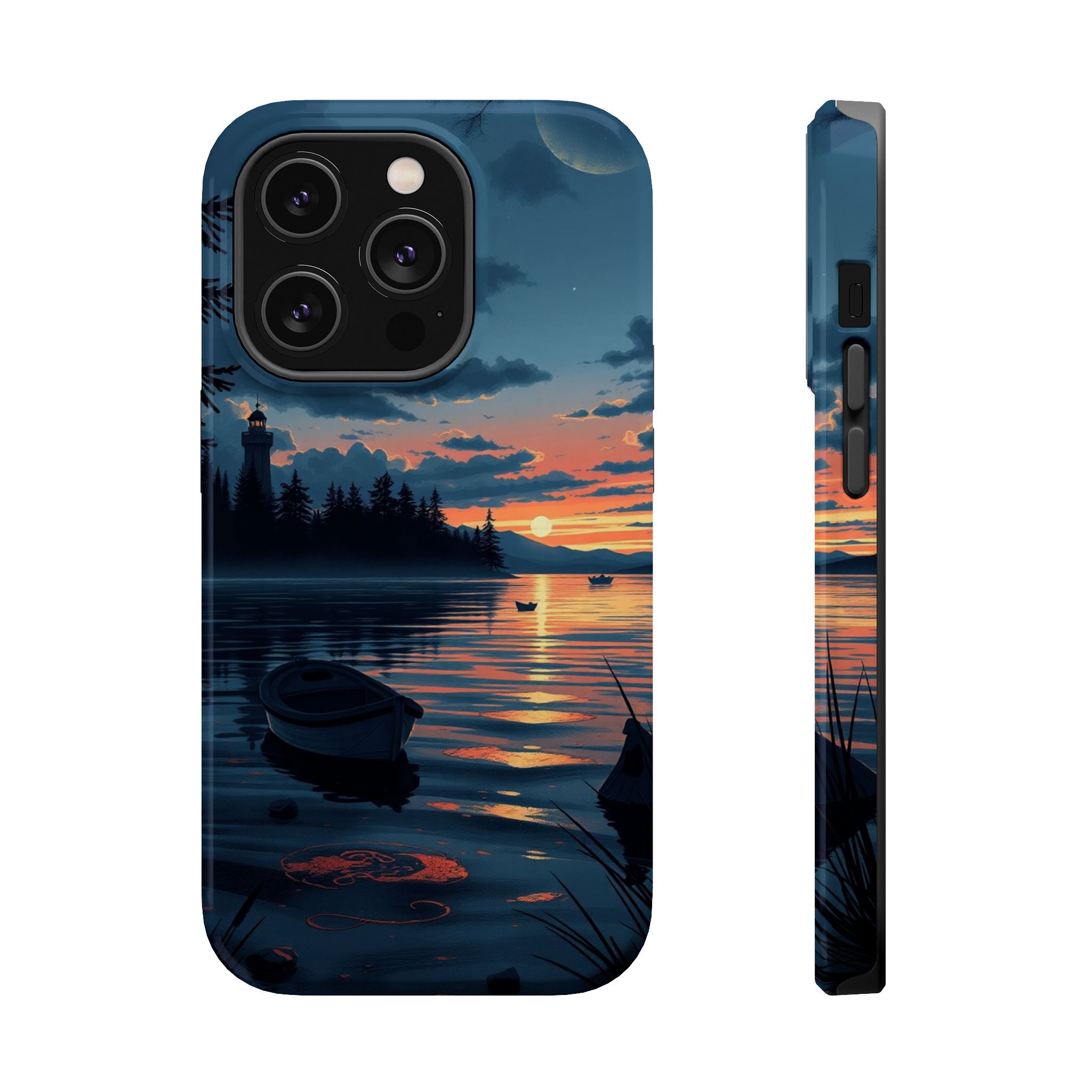 iPhone Lake at Twilight Grunge Distressed Slim iPhone Everyday Designer · iPhone