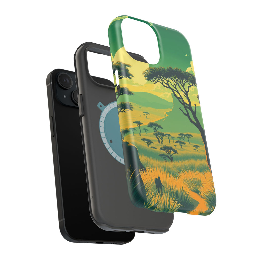 iPhone Savanna Horizon Pixel Art -Bit Slim Everyday Designer Case · iPhone Case