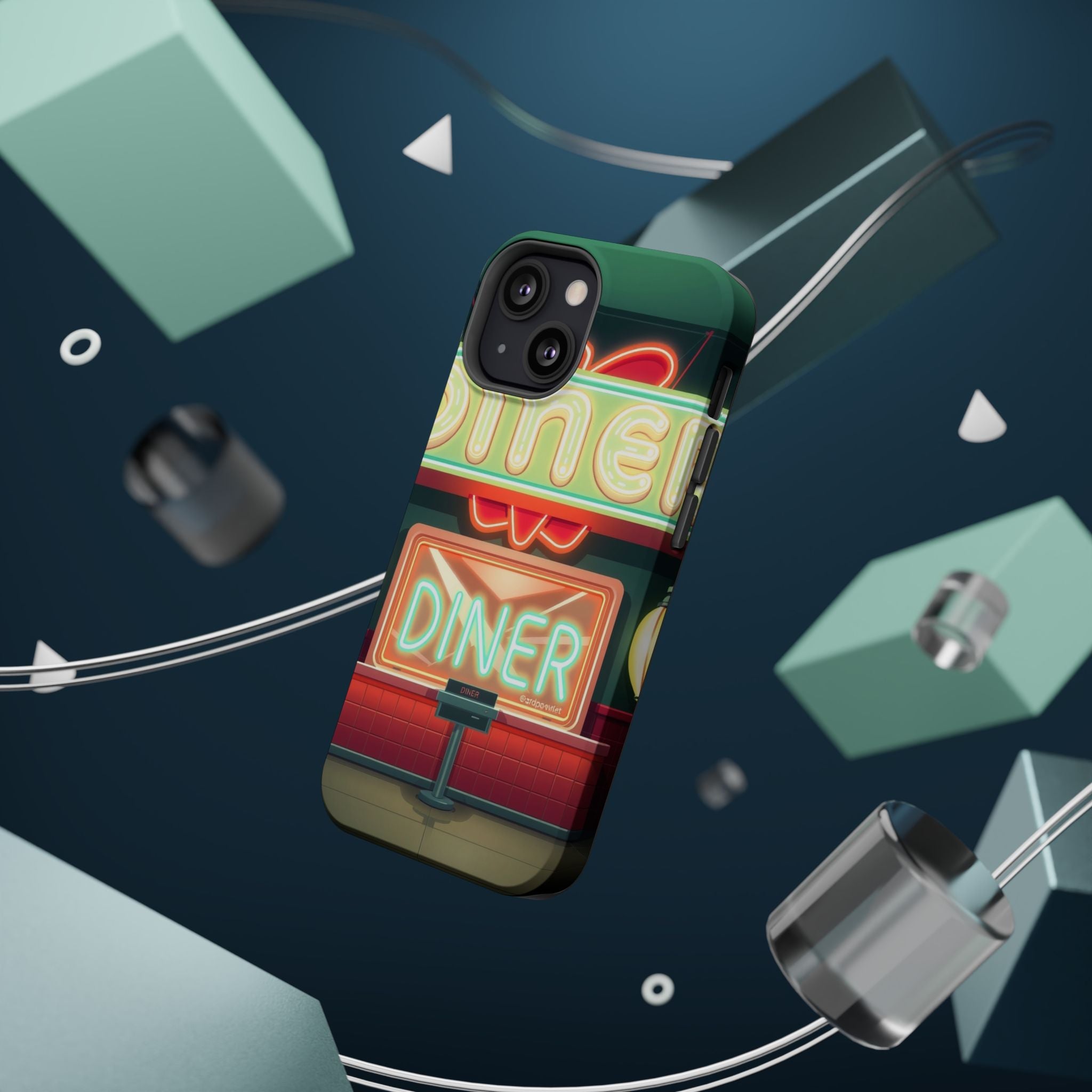 iPhone Neon Diner Sign Mystic Art Bold Modern Everyday Snap Case · iPhone Case