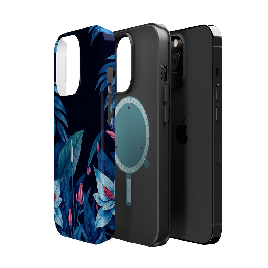 iPhone Serene Jungle Floral Design Clean Minimal Snap Cas Slim Snap Case · iPhon