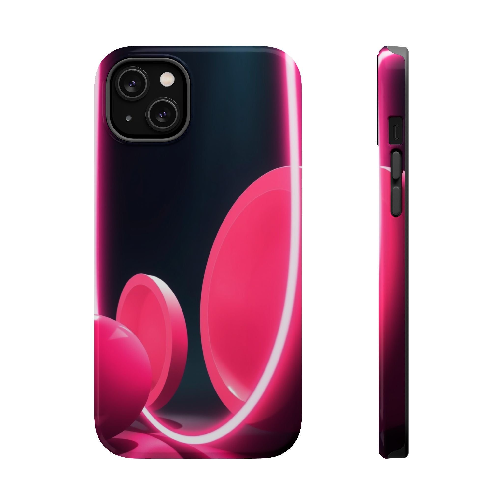 iPhone 1960s Mod Circles Neon Cyberpunk Slim Everyday Designer Case · iPhone Cas