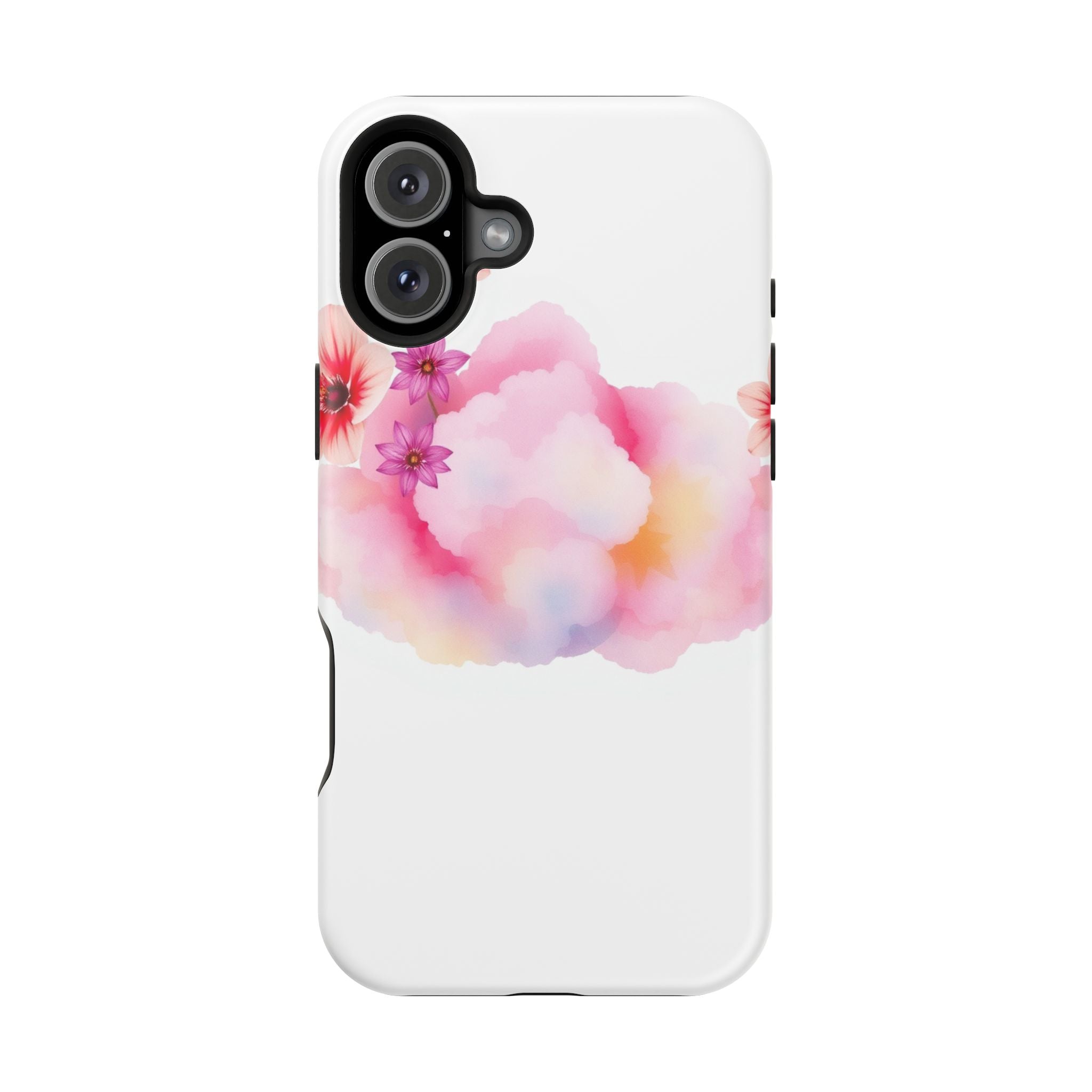 iPhone Pastel Floral Cloud Vibrant Watercolor Carry Case Slim Snap Case · iPhone