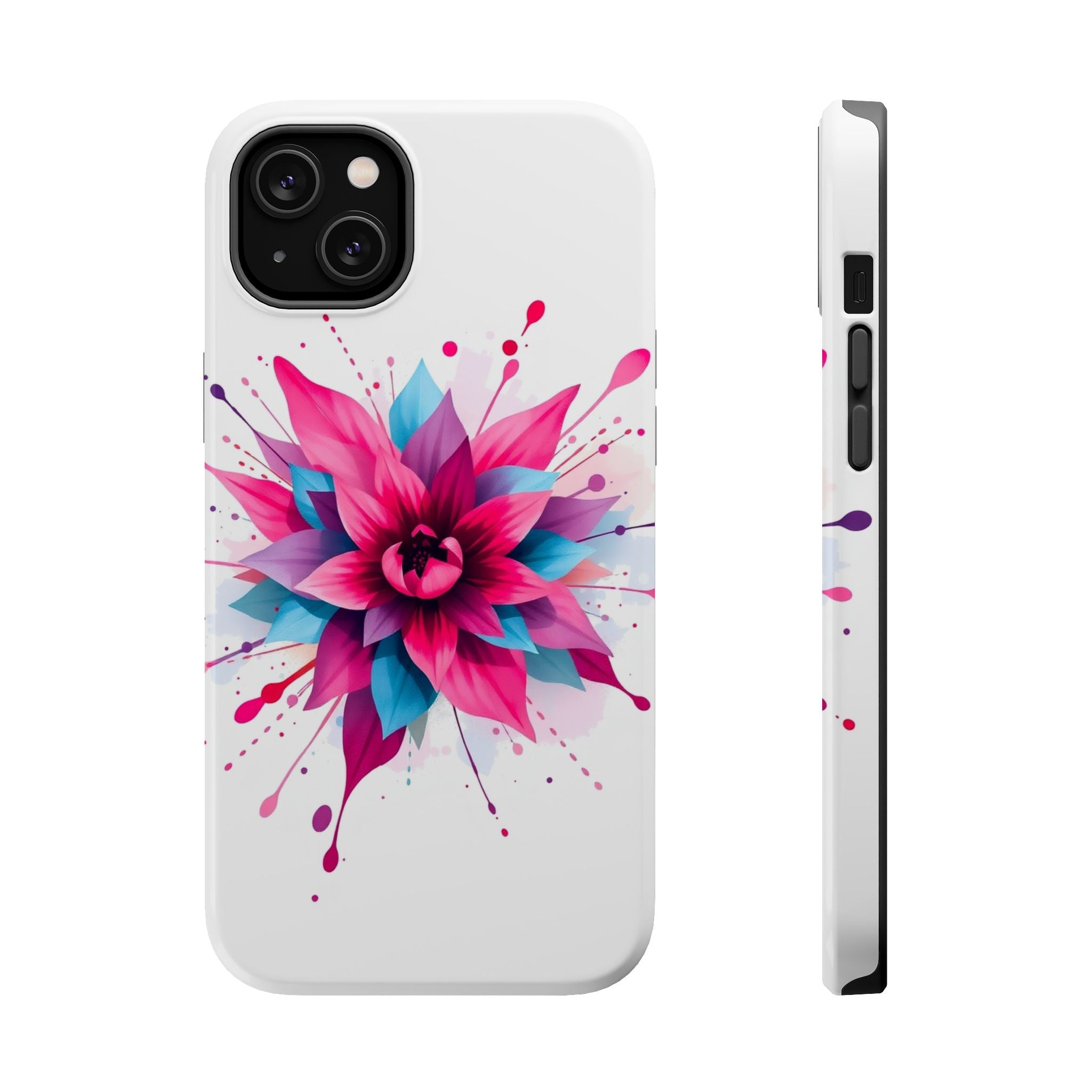iPhone Floral Watercolor Splash Electric Art Slim iPhone Everyday · iPhone Case