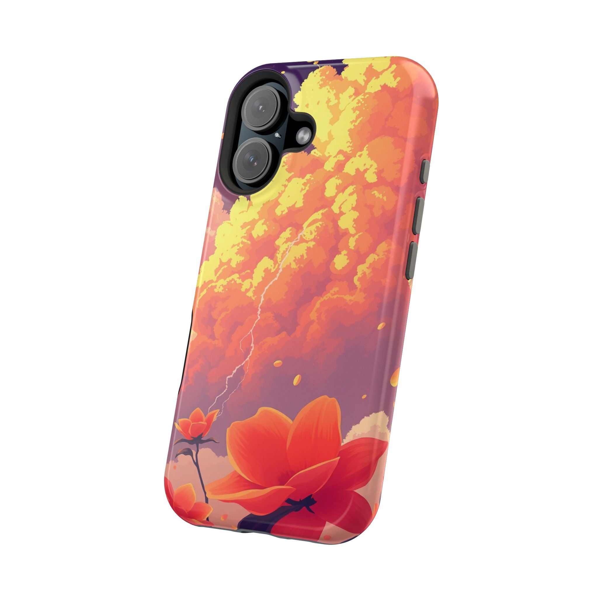 iPhone Sunset Amber And Peach Petal Storm Slim iPhone Everyday Designer · iPhone