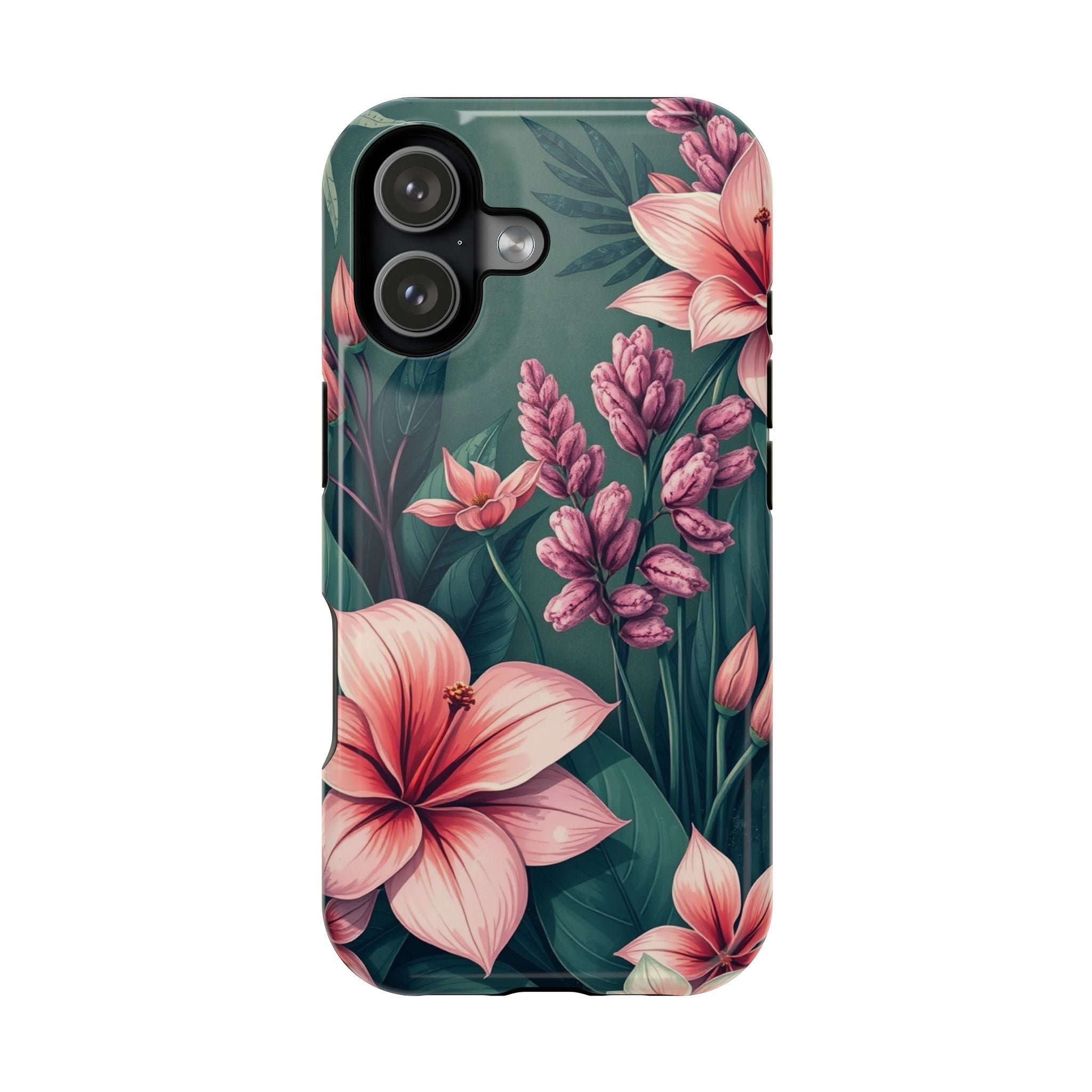 iPhone Mint And Blush Jungle Floral Slim Everyday Designer Case · iPhone Case