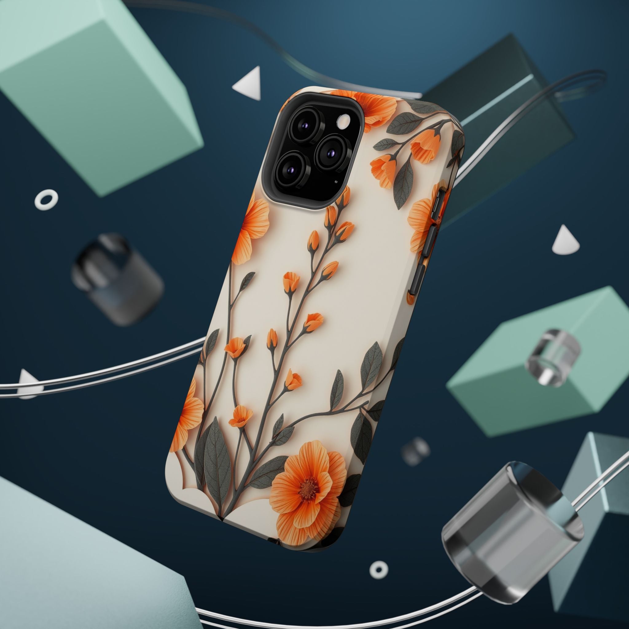 iPhone Vintage Botanical Print Paper Cut Art Slim iPhone Everyday · iPhone Case