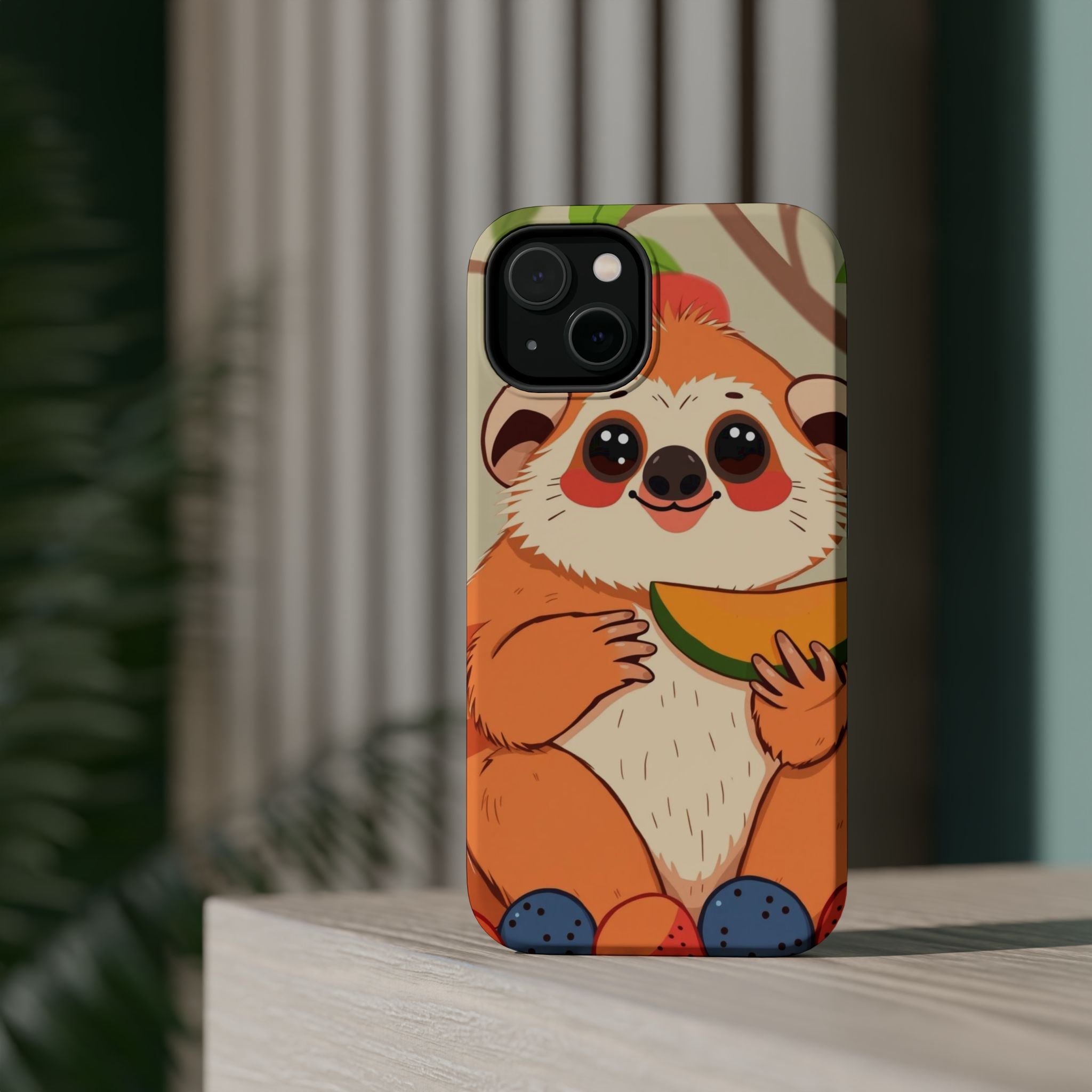 iPhone Slow Loris with Fruit Kids Fun iPhone Phone Case Gift Slim · iPhone Case