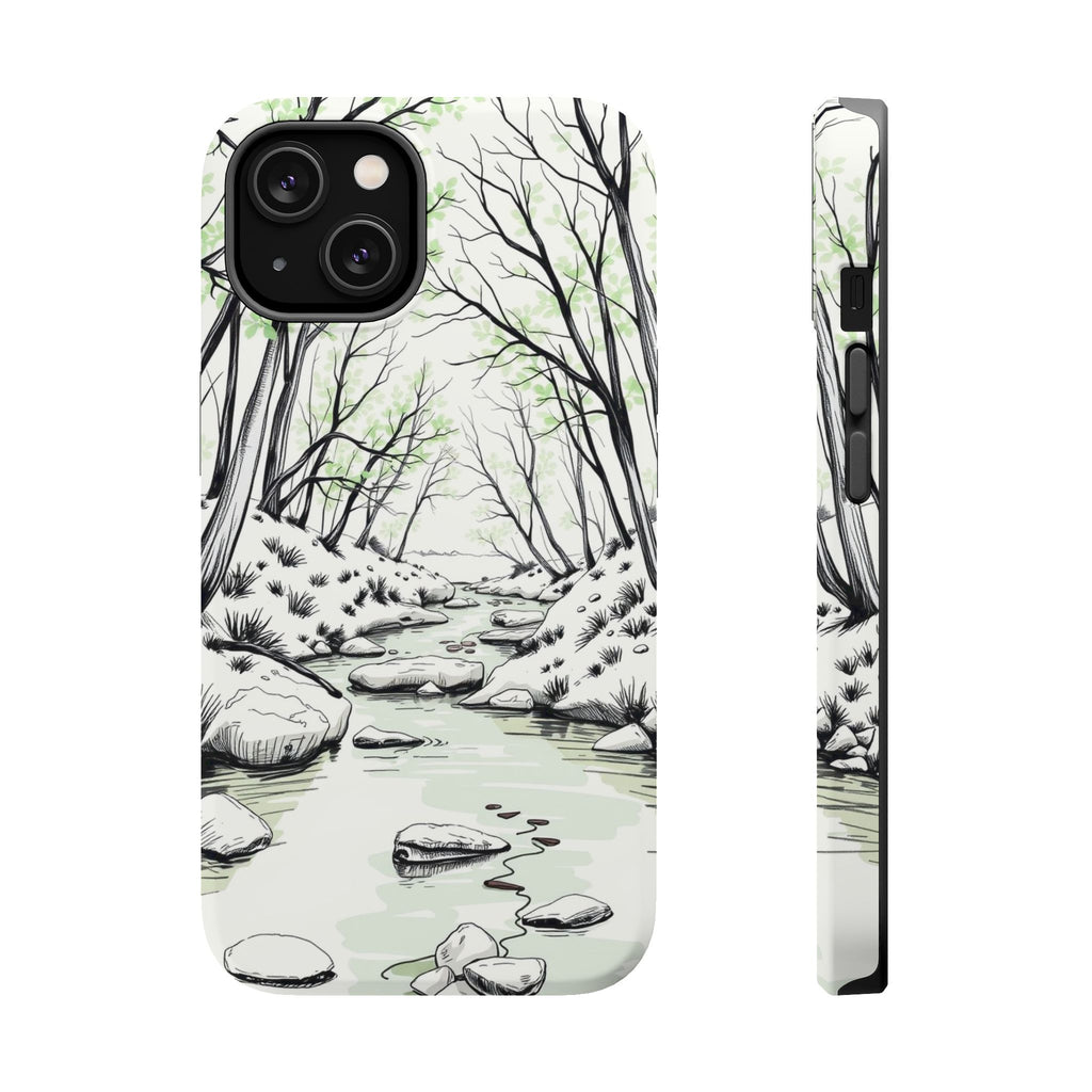 iPhone Sage And Ivory Spring Creek Bold Modern Everyday Snap Case · iPhone Case