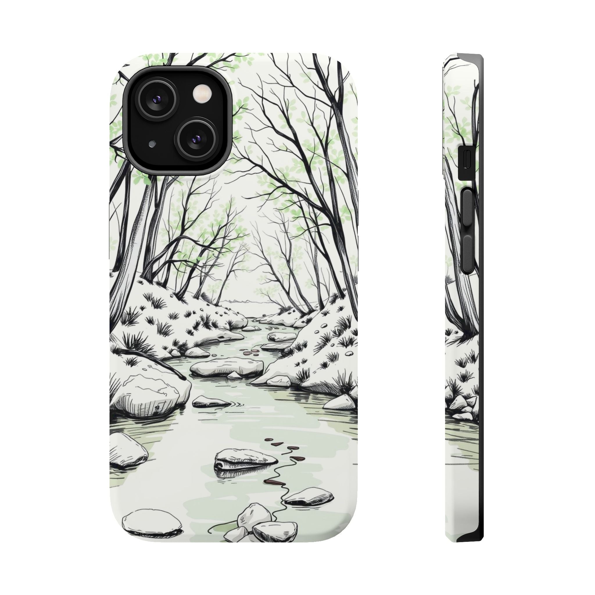 iPhone Sage And Ivory Spring Creek Bold Modern Everyday Snap Case · iPhone Case