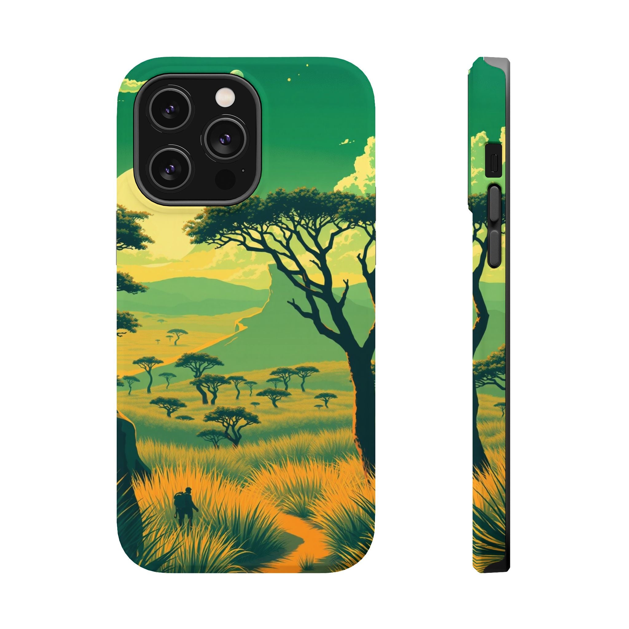 iPhone Savanna Horizon Pixel Art -Bit Slim Everyday Designer Case · iPhone Case