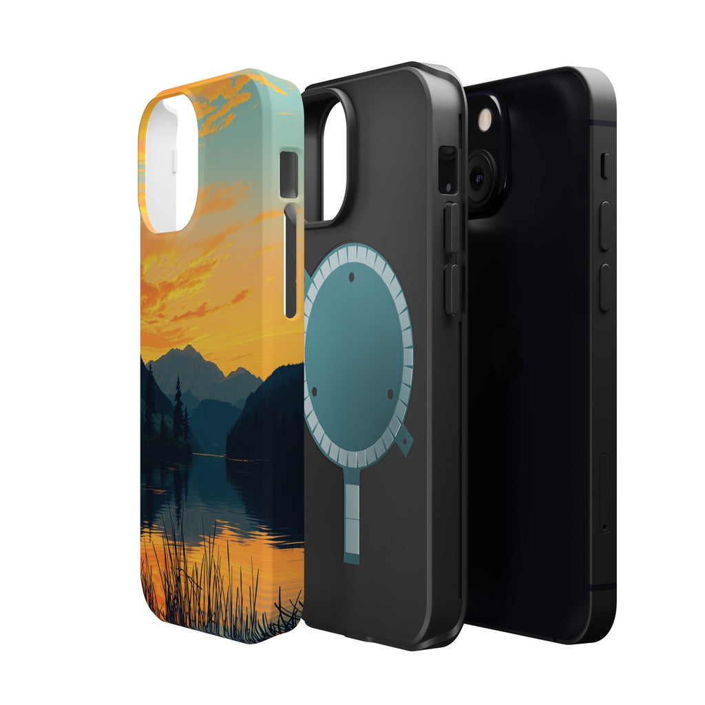 iPhone Lake at Twilight Oil Painting Impressionist iPhone Artistic · iPhone Case